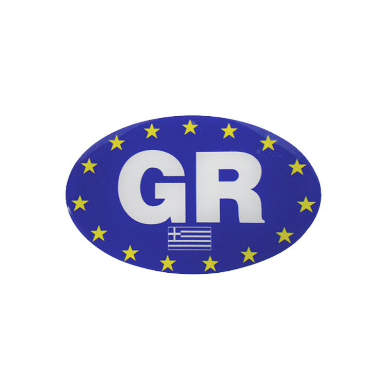 Βλησαρούλης Car Center - Αυτοκόλλητο Αυτοκινήτου Ελληνική Οβάλ Σημαία 9cm x 5,6cm Με Επικάλυψη Σμάλτου 1 Τεμάχιο 20930