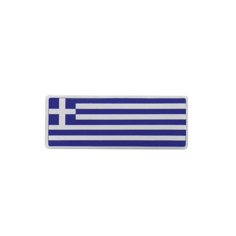 Βλησαρούλης Car Center - Αυτοκόλλητο Αυτοκινήτου Ελληνική Μακρόστενη Σημαία 8cm x 3cm Με Επικάλυψη Σμάλτου 1 Τεμάχιο 20933