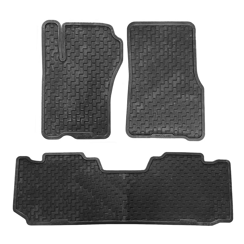 Βλησαρούλης Car Center - Πατάκια Σκαφάκια 3D Από Λάστιχο Για Mercedes-Benz ML-Class W163 97-05 "Star Diamond" 3 Τεμάχια Μαύρα