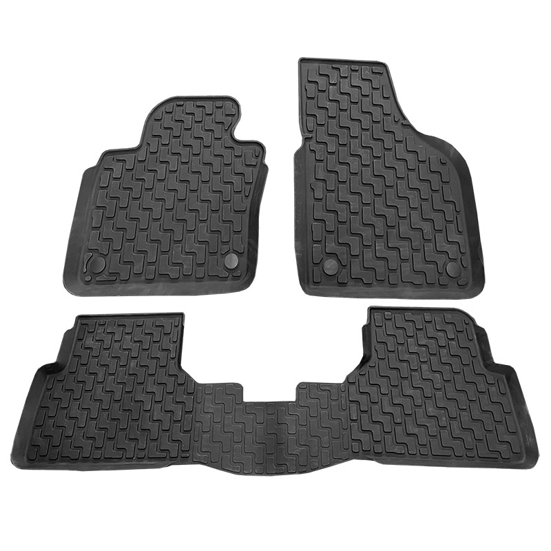 Βλησαρούλης Car Center - Πατάκια Σκαφάκια 3D Από Λάστιχο Για VW Tiguan 07-15 "Star Diamond" 3 Τεμάχια Μαύρα