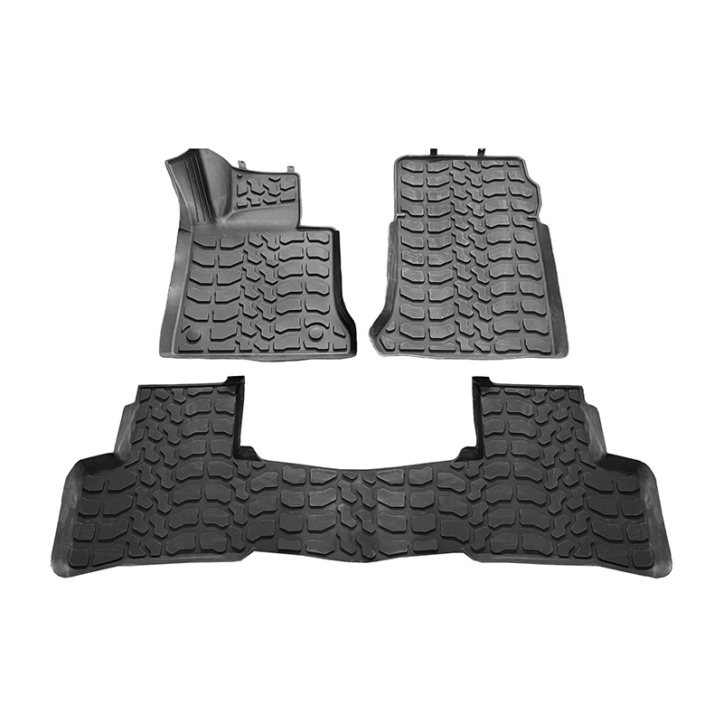 Βλησαρούλης Car Center - Πατάκια Σκαφάκια 3D Από Λάστιχο Για Mercedes-Benz GLK X204 08-15 "Star Diamond" 3 Τεμάχια Μαύρα