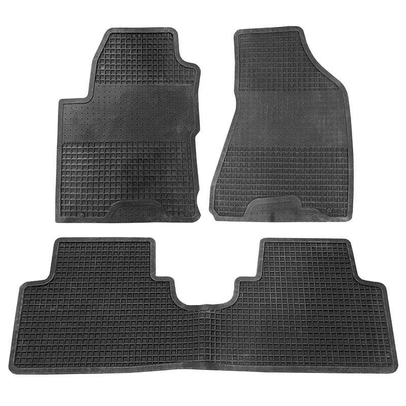 Βλησαρούλης Car Center - Πατάκια Σκαφάκια 3D Από Λάστιχο Για Hyundai Tucson 05-10 "Star Diamond" 3 Τεμάχια Μαύρα