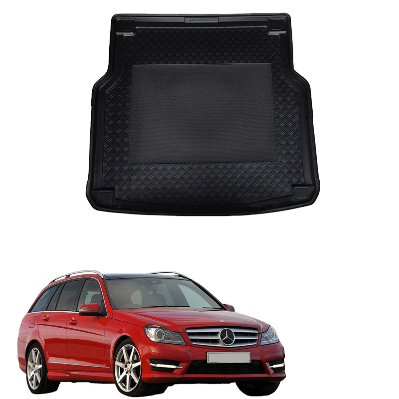 Βλησαρούλης Car Center - Πατάκι Πορτ-Παγκάζ 3D Σκαφάκι Για Mercedes-Benz C-Class S204 07-14 Caravan Μαύρο 01-157 PEX