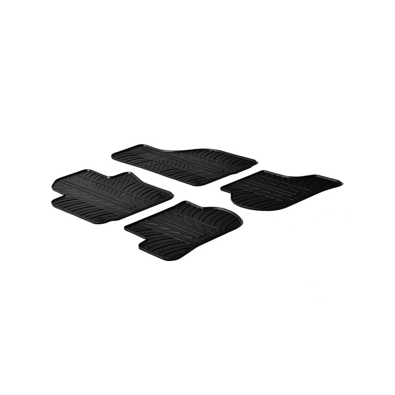 Βλησαρούλης Car Center - Πατάκια Αυτοκινήτου Gledring 0062 Vw Golf V (5) 03-08 / VI 08-12 / Jetta 07-10 / Scirocco 09+ Μαύρο 4 Τεμάχια