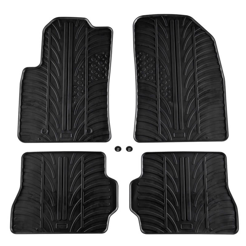 Βλησαρούλης Car Center - Πατάκια Αυτοκινήτου Gledring 0280 Ford Fiesta 2002-2007 / Ford Fusion 2001-2011 Μαύρο 4 Τεμάχια