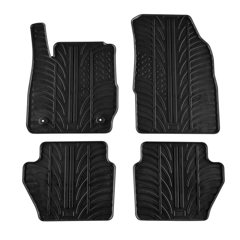 Βλησαρούλης Car Center - Πατάκια Αυτοκινήτου Gledring 0282 Ford Fiesta 6 2008-2017 Μαύρο 4 Τεμάχια