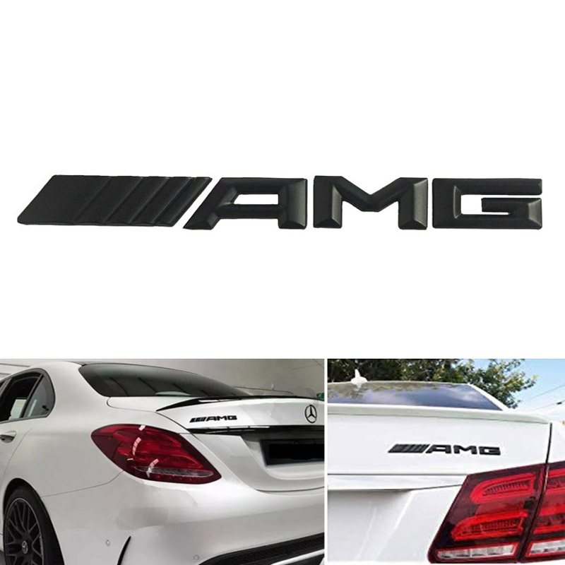 Βλησαρούλης Car Center - Αυτοκόλλητο Σήμα Amg Μαύρο Μεταλλικό 18cm x 2cm 1 Τεμάχιο
