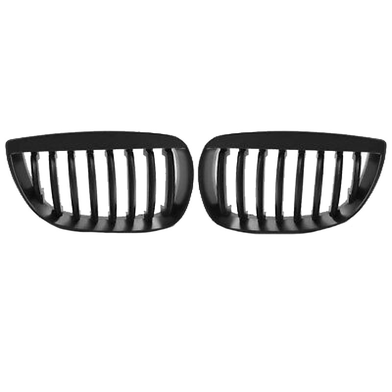 Βλησαρούλης Car Center - Καρδιές Μάσκας Για Bmw 1 E81 / E82 / E87 / E88 04-07 Μαύρο Ματ 2 Τεμάχια