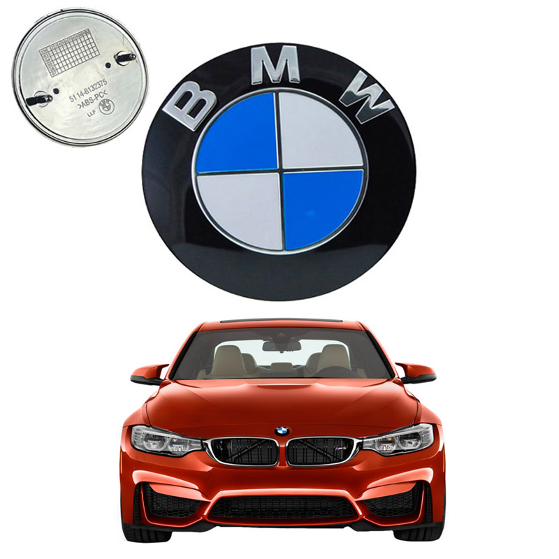 Βλησαρούλης Car Center - Σήμα Καπό / Πορτ - Παγκάζ Κουμπωτό Bmw Μπλε - Άσπρο Μικρό 73mm