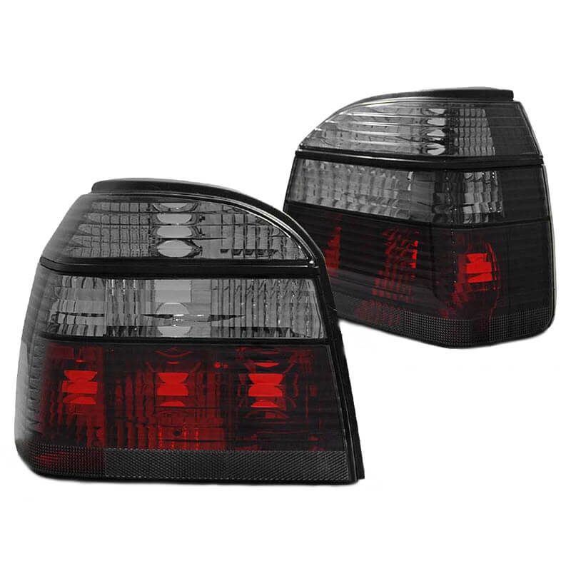Βλησαρούλης Car Center - Πισινά Φανάρια Set Για Vw Golf ΙΙΙ (3) 91-98 Κόκκινο/Φιμέ Depo