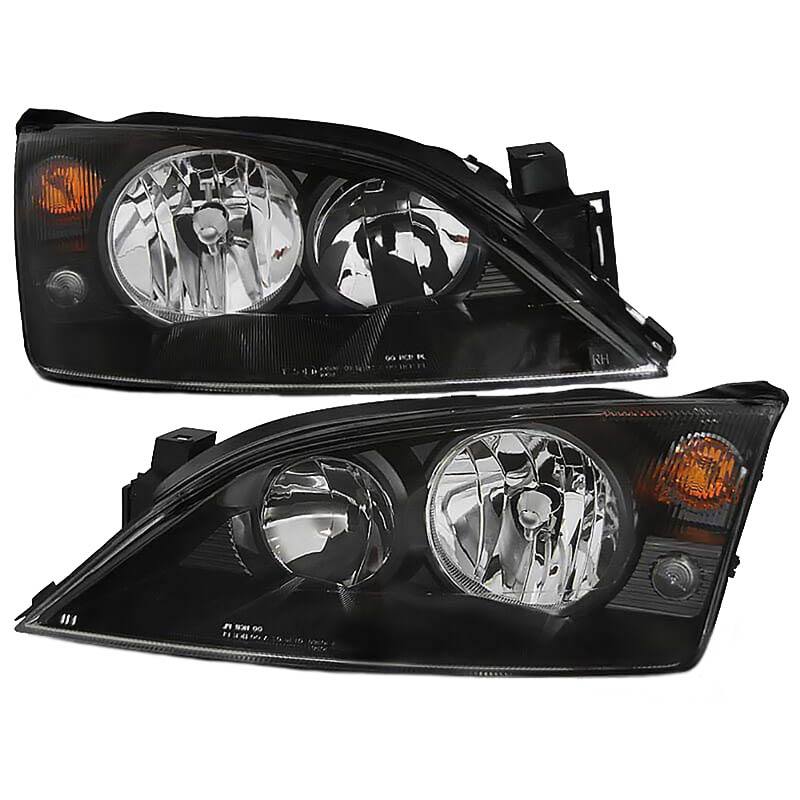 Βλησαρούλης Car Center - Μπροστινά Φανάρια Set Για Ford Mondeo 00-07 Μαύρα H7/H1 Depo