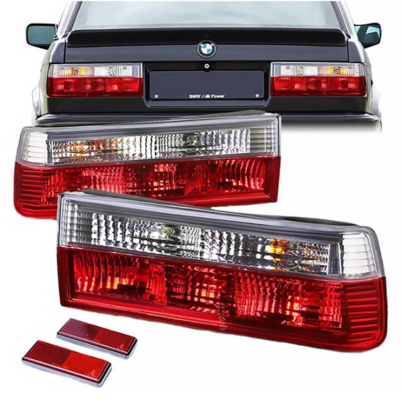 Βλησαρούλης Car Center - Πισινά Φανάρια Set Για Bmw 3 E30 83-87 Κόκκινο/Crystal Reliable Auto Parts