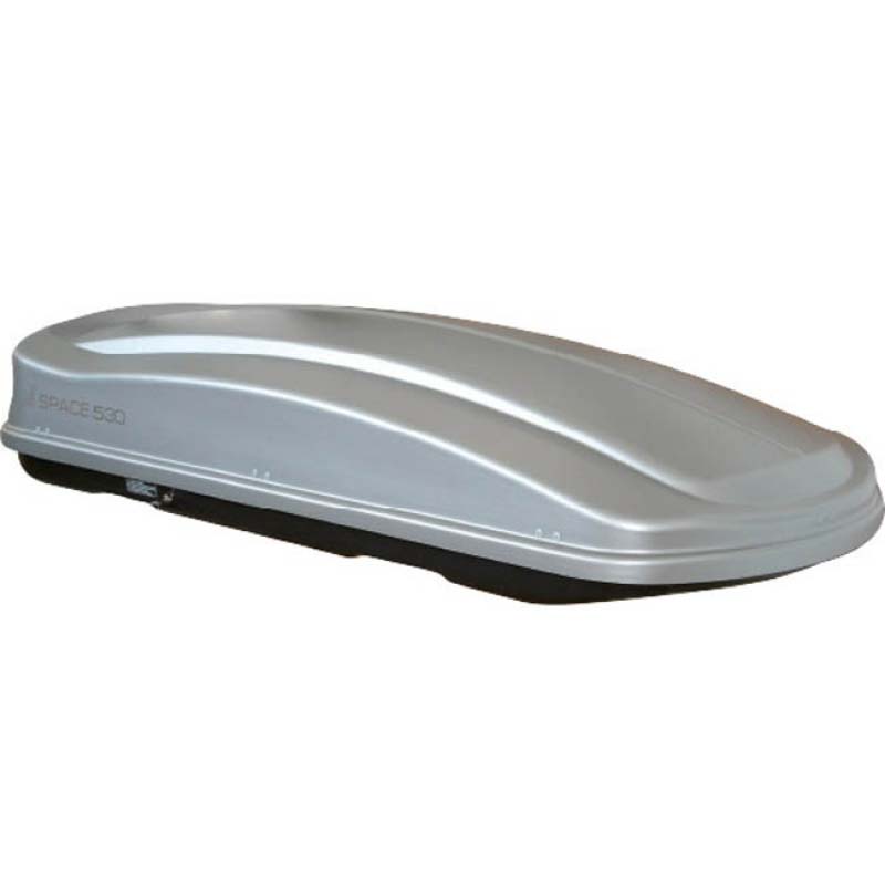 Βλησαρούλης Car Center - Μπαγκαζιέρα Οροφής Space 530L Silver Γυαλιστερή Με Διπλό Άνοιγμα