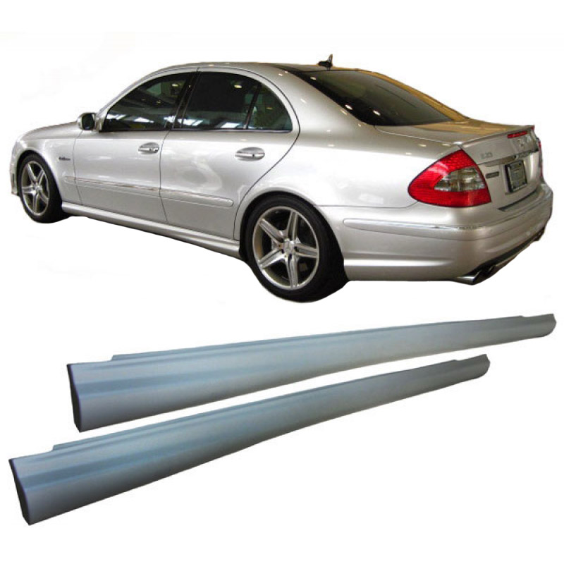 Βλησαρούλης Car Center - Πλαινά Μασπιέ Για Mercedes-Benz E-Class W211 02-09 Amg Look Από Abs Πλαστικό 2 Τεμάχια Made In China