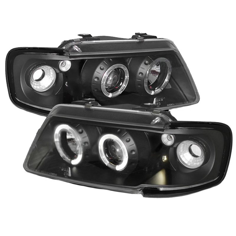 Βλησαρούλης Car Center - Μπροστινά Φανάρια Set Για Audi A3 8L Angel Eyes & Led Μαύρα H1/H1 Sonar