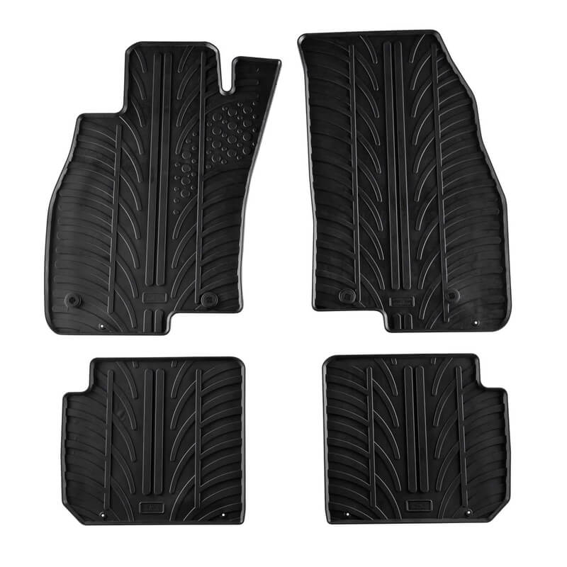 Βλησαρούλης Car Center - Πατάκια Αυτοκινήτου Gledring 0343 Alfa Romeo Mito 3 Πόρτες 2008-2018 Μαύρο 4 Τεμάχια