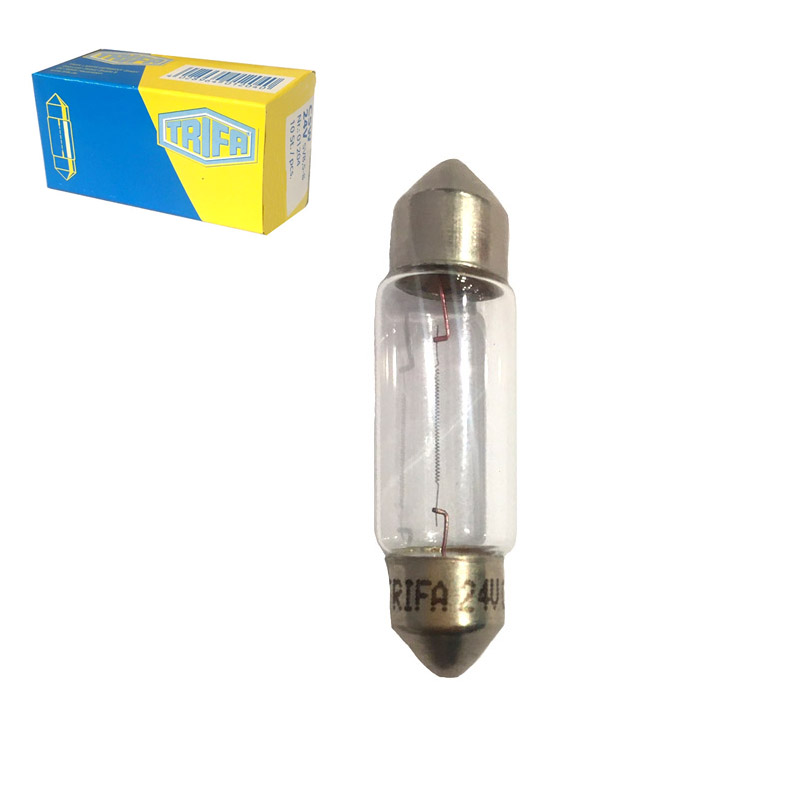 Βλησαρούλης Car Center - Λάμπα Σωληνωτή 36mm C5W 11x36 24V 5W Trifa 1204 1 Τεμάχιο