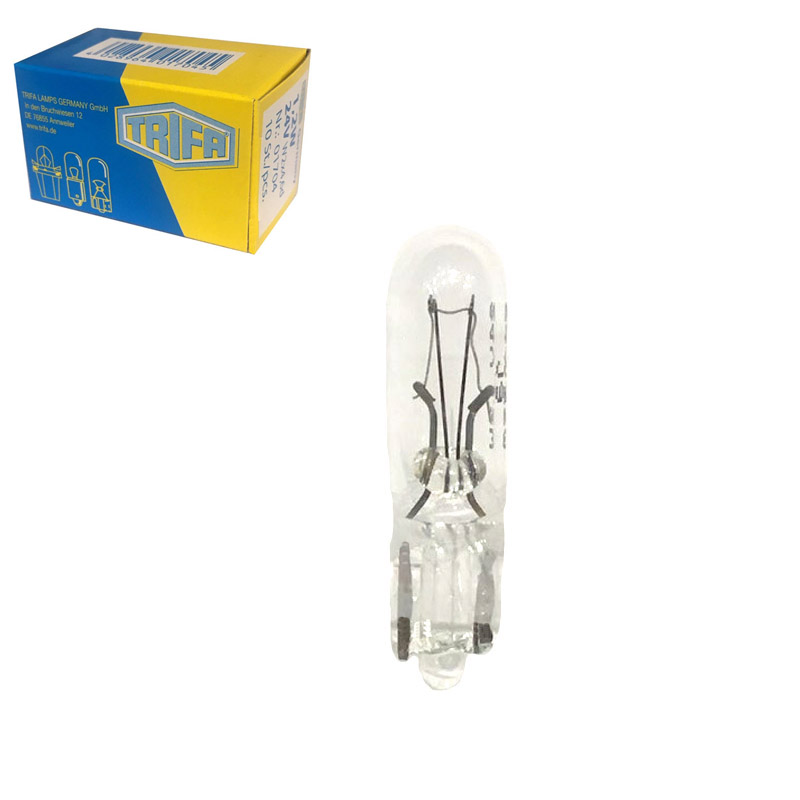 Βλησαρούλης Car Center - Λάμπα Αλογόνου T5 24V 1.2w Trifa 1704 1 Τεμάχιο