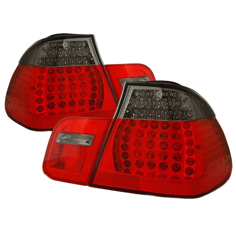 Βλησαρούλης Car Center - Πισινά Φανάρια Set Για Bmw 3 E46 Sedan 98-01 Led Κόκκινο/Smoke Eagle Eyes