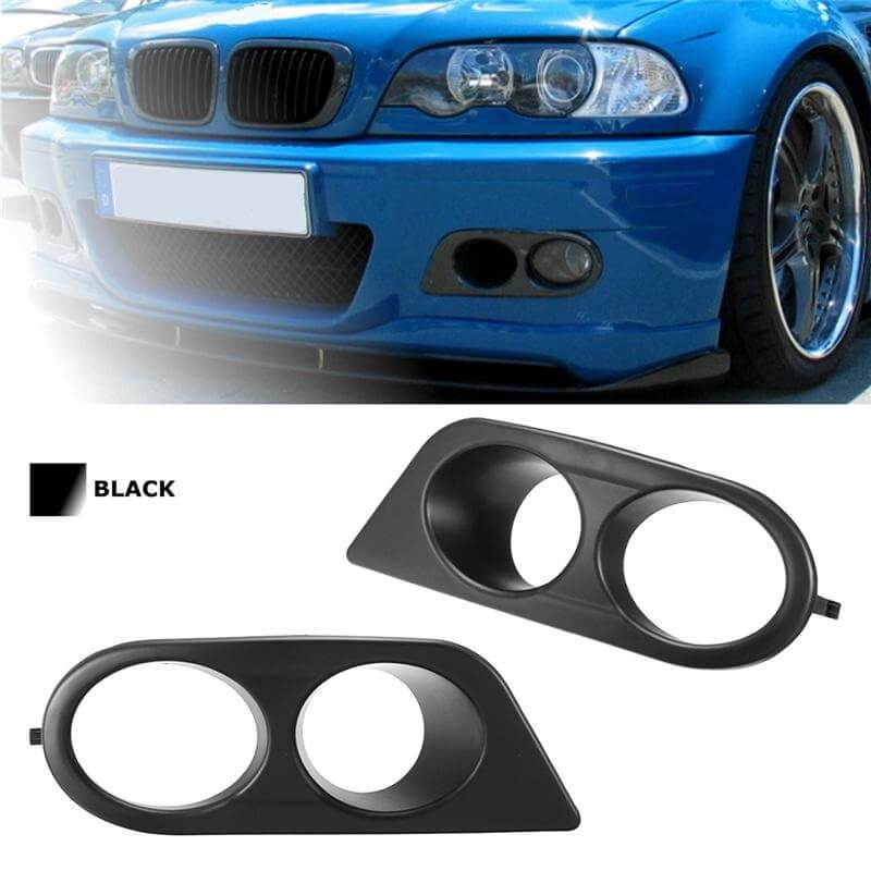 Βλησαρούλης Car Center - Καπάκια Προβολέα Εμπρός Πλαινά Για Bmw 3 E46 M3 98-05 Hamman Look Διπλά Μαύρα Αριστερό & Δεξί 2 Τεμάχια