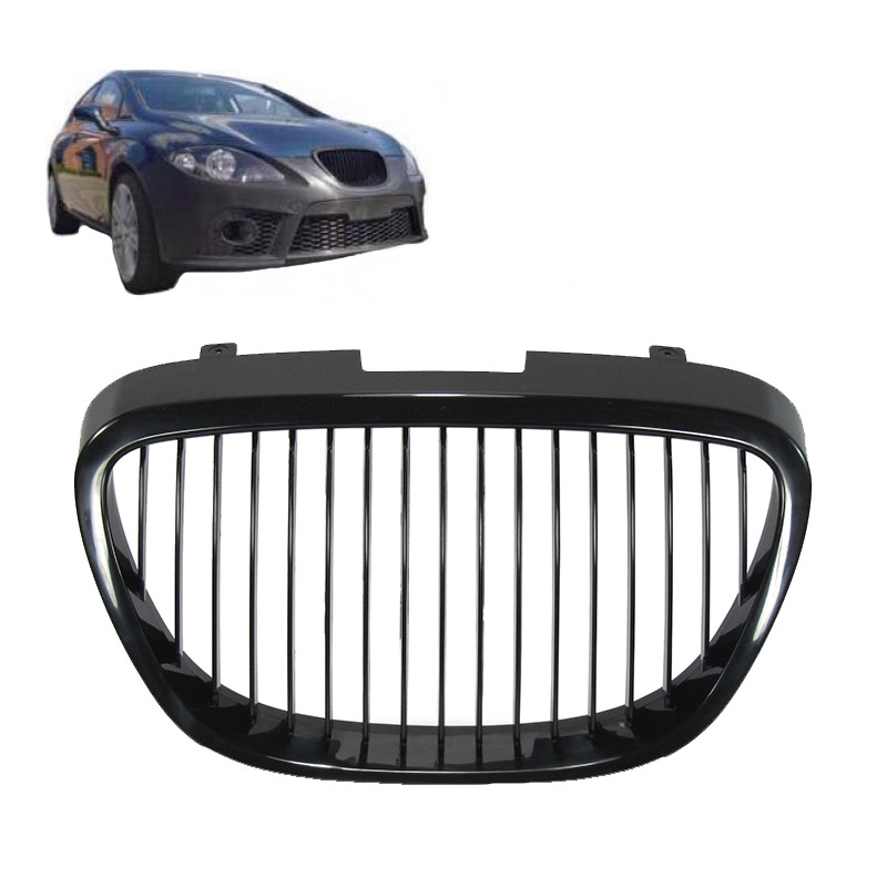 Βλησαρούλης Car Center - Μάσκα Για Seat Leon 1P / Altea 05-09 Χωρίς Σήμα Μαύρο Γυαλιστερό 1 Τεμάχιο