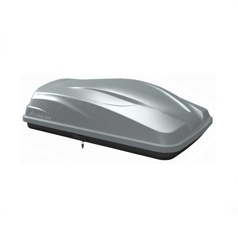 Βλησαρούλης Car Center - Μπαγκαζιέρα Οροφής Cube 370L Silver Με Μονό Άνοιγμα