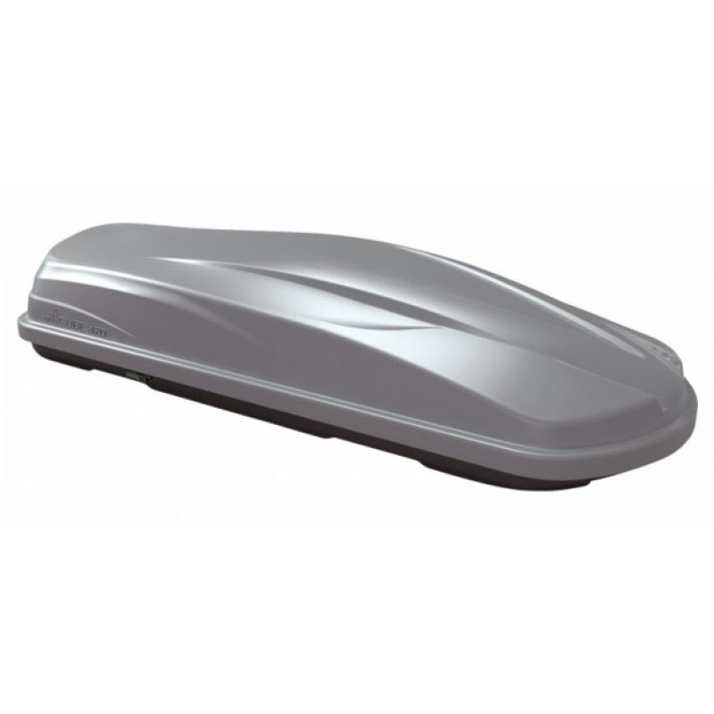 Βλησαρούλης Car Center - Μπαγκαζιέρα Οροφής Cube 470L Silver Mat Με Μονό Άνοιγμα