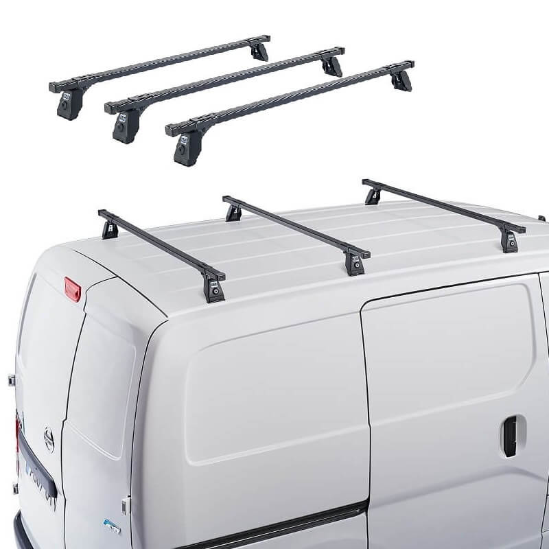 Βλησαρούλης Car Center - Μπάρες Οροφής Σιδερένιες CRUZ Cargo Spro-120cm 922-444 Σετ Με Πόδια Για VW Caddy 11-20 3 Τεμάχια