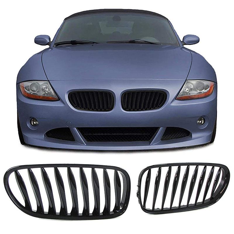 Βλησαρούλης Car Center - Καρδιές Μάσκας Για Bmw Z4 E85 / E86 02-08 Μαύρο Γυαλιστερό 2 Τεμάχια