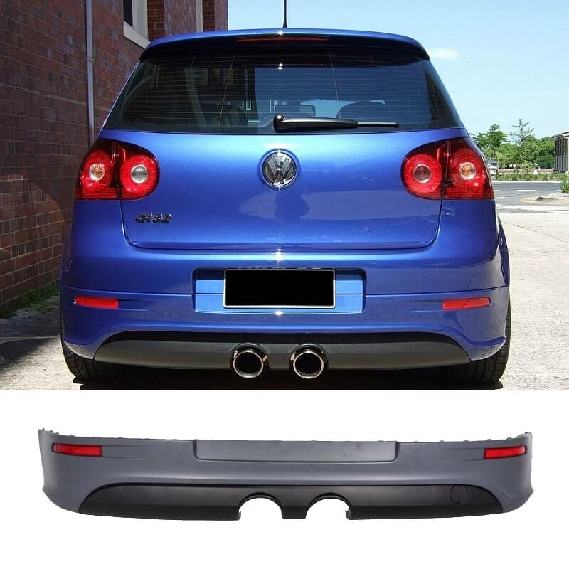 Βλησαρούλης Car Center - Πισινός Προφυλακτήρας Για VW Golf V (5) 03-08 R32 Look Με Προστατευτικό Εξάτμισης