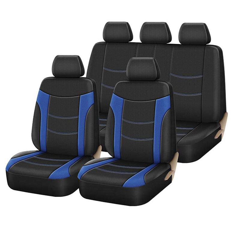 Βλησαρούλης Car Center - Καλύμματα Υφασμάτινα Super Sport All In One Μαύρο/Μπλε Σετ Εμπρός-Πίσω 11 Τεμάχια