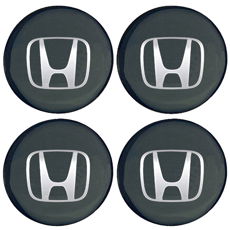 Βλησαρούλης Car Center - Αυτοκόλλητα Κέντρου Ζαντών Honda Από Σμάλτο 60mm Set 4 Τεμάχια