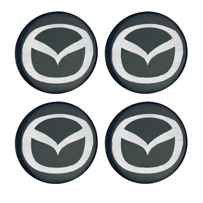 Βλησαρούλης Car Center - Αυτοκόλλητα Κέντρου Ζαντών Mazda Από Σμάλτο 60mm Set 4 Τεμάχια