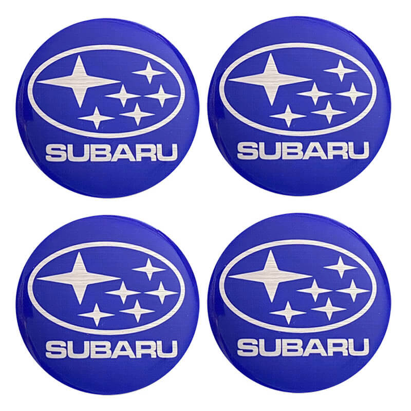 Βλησαρούλης Car Center - Αυτοκόλλητα Κέντρου Ζαντών Subaru Από Σμάλτο 60mm Set 4 Τεμάχια