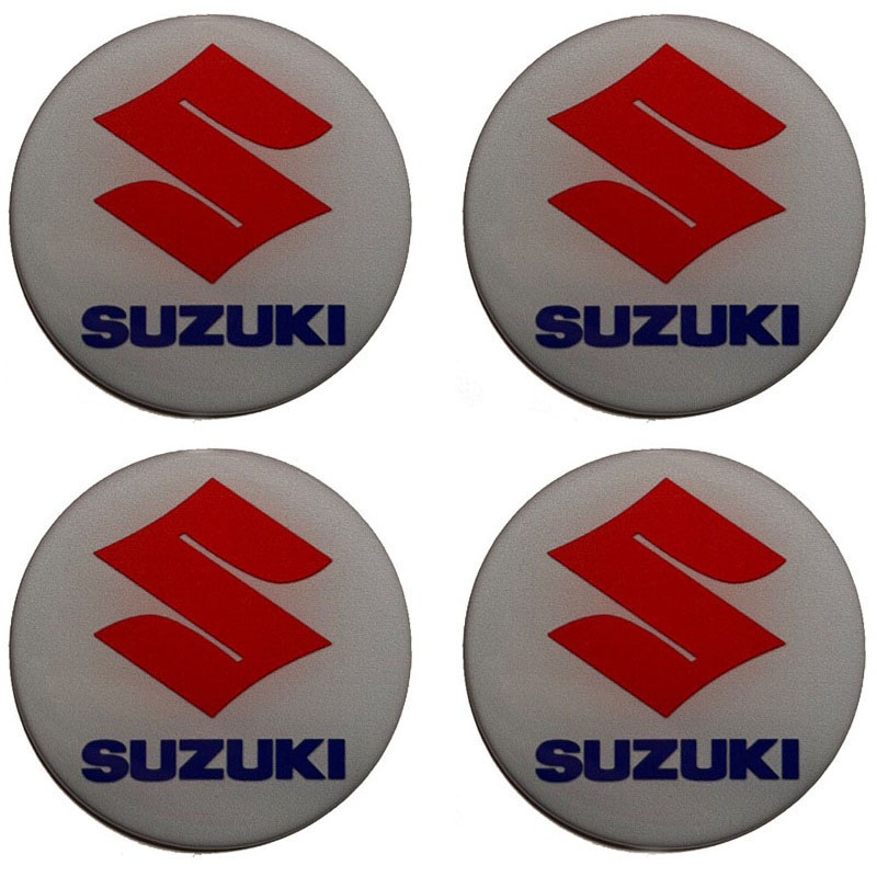 Βλησαρούλης Car Center - Αυτοκόλλητα Κέντρου Ζαντών Suzuki Από Σμάλτο 60mm Set 4 Τεμάχια