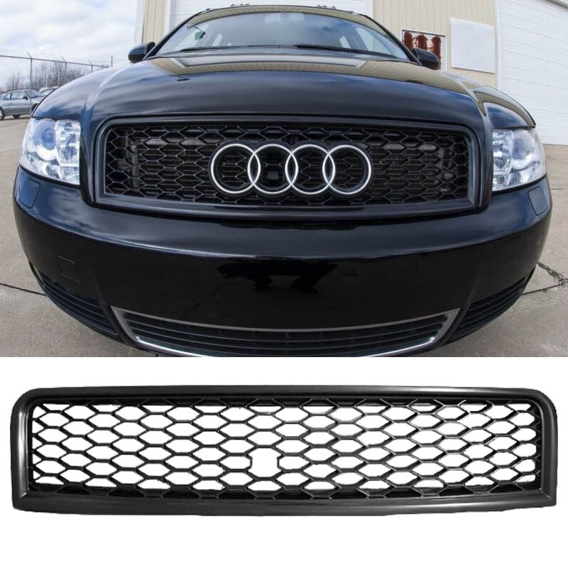 Βλησαρούλης Car Center - Μάσκα Για Audi A4 B6 8E 00-04 RS4 Look Κυψελωτή Μαύρη 1 Τεμάχιο