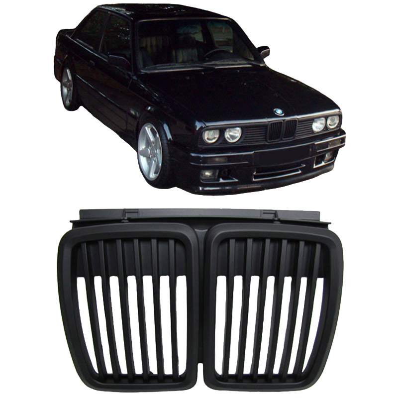 Βλησαρούλης Car Center - Καρδιές Μάσκας Για Bmw 3 E30 82-94 Μαύρο Ματ 1 Τεμάχιο