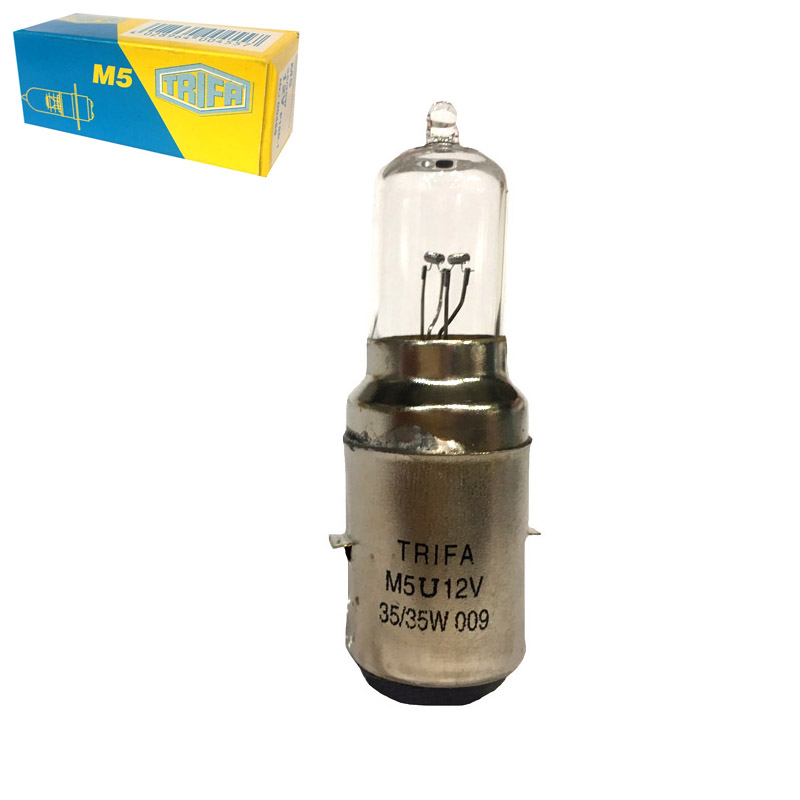 Βλησαρούλης Car Center - Λάμπα Αλογόνου Moto M5 BA20D BT0 12V 35/35W Trifa 00453 1 Τεμάχιο