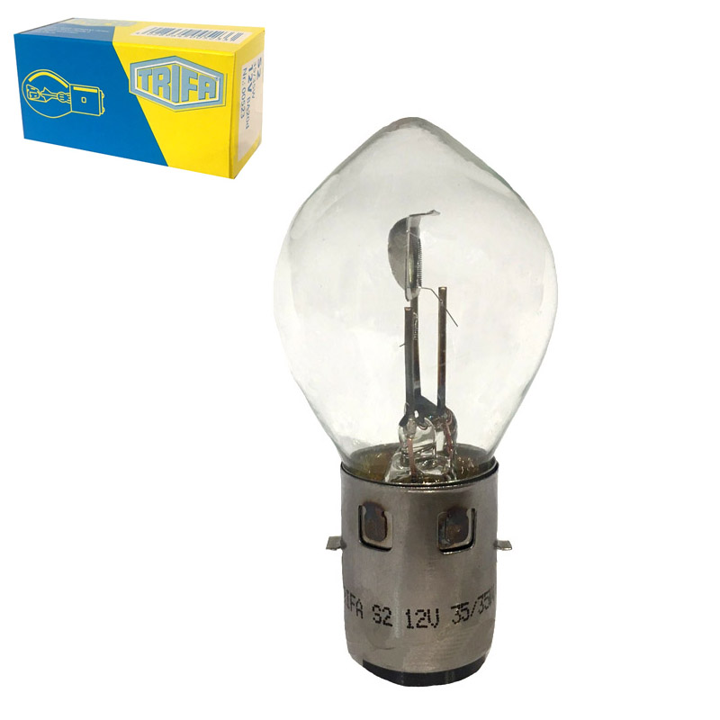 Βλησαρούλης Car Center - Λάμπα Αλογόνου Moto S2 BA20D 12V 35/35W Trifa 00523 1 Τεμάχιο
