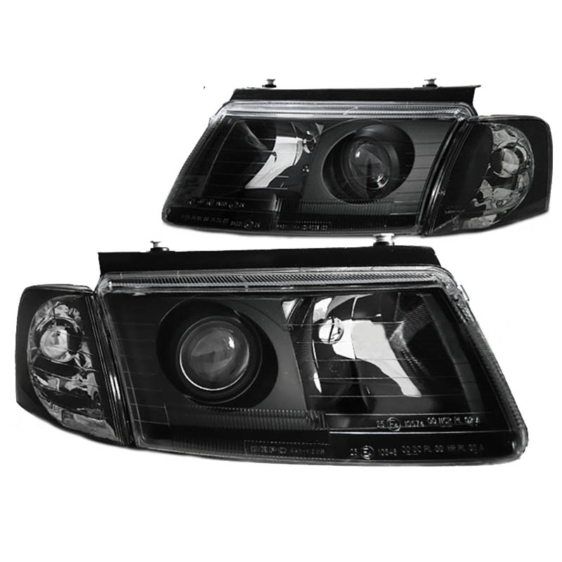 Βλησαρούλης Car Center - Μπροστινά Φανάρια Set Για Vw Passat 3B 96-00 Projectors Μαύρα H7/H7 Depo
