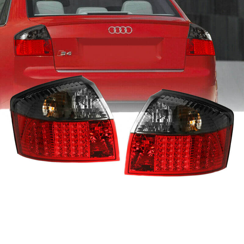 Βλησαρούλης Car Center - Πισινά Φανάρια Set Για Audi A4 B6 00-04 Led Κόκκινο/Φιμέ Depo
