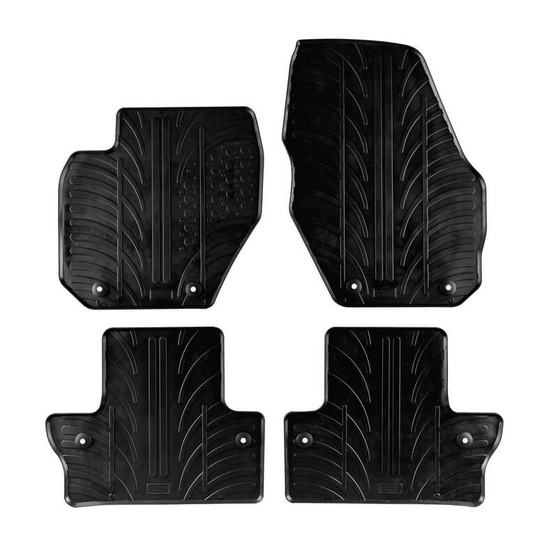 Βλησαρούλης Car Center - Πατάκια Αυτοκινήτου Gledring 0386 Volvo S60 & V60 2010- Μαύρο 4 Τεμάχια