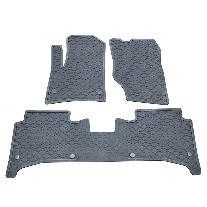 Βλησαρούλης Car Center - Πατάκια Σκαφάκια 3D Από Λάστιχο Για Porsche Cayenne 1 (9PA) (02-11) / VW Touareg 1 (7L) 02-10 "Star Diamond" 3 Τεμάχια Γκρι