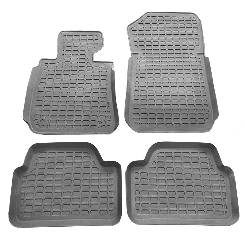 Βλησαρούλης Car Center - Πατάκια Σκαφάκια 3D Από Λάστιχο Για Bmw 1 E81 , E87 04-11 "Star Diamond" 4 Τεμάχια Γκρι