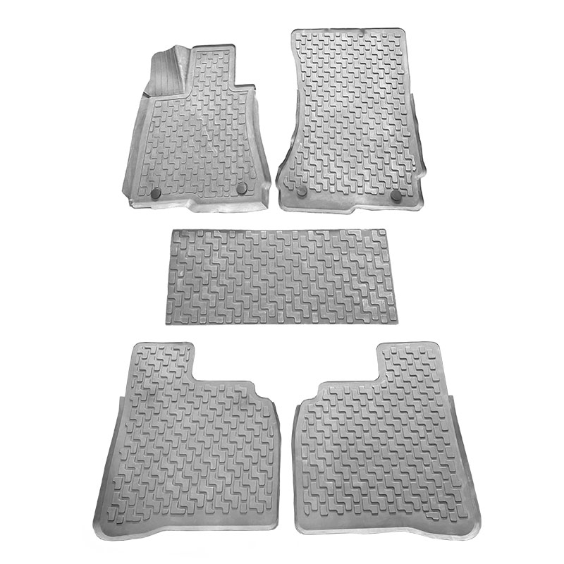 Βλησαρούλης Car Center - Πατάκια Σκαφάκια 3D Από Λάστιχο Για Mercedes-Benz S-Class 05-13 W221 Long "Star Diamond" 5 Τεμάχια Γκρι