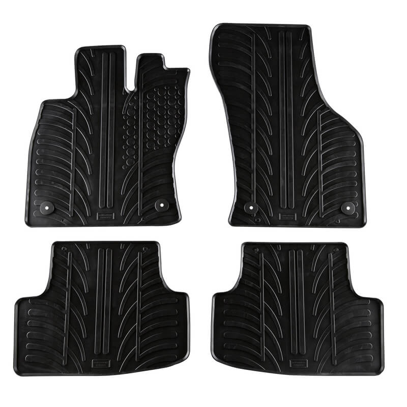 Βλησαρούλης Car Center - Πατάκια Αυτοκινήτου Gledring 0071 VW Golf VII 2012-2019 / Golf VII Four Motion 2012-2019 / Seat Leon 5F 2013-2020 Μαύρο 4 Τεμάχια