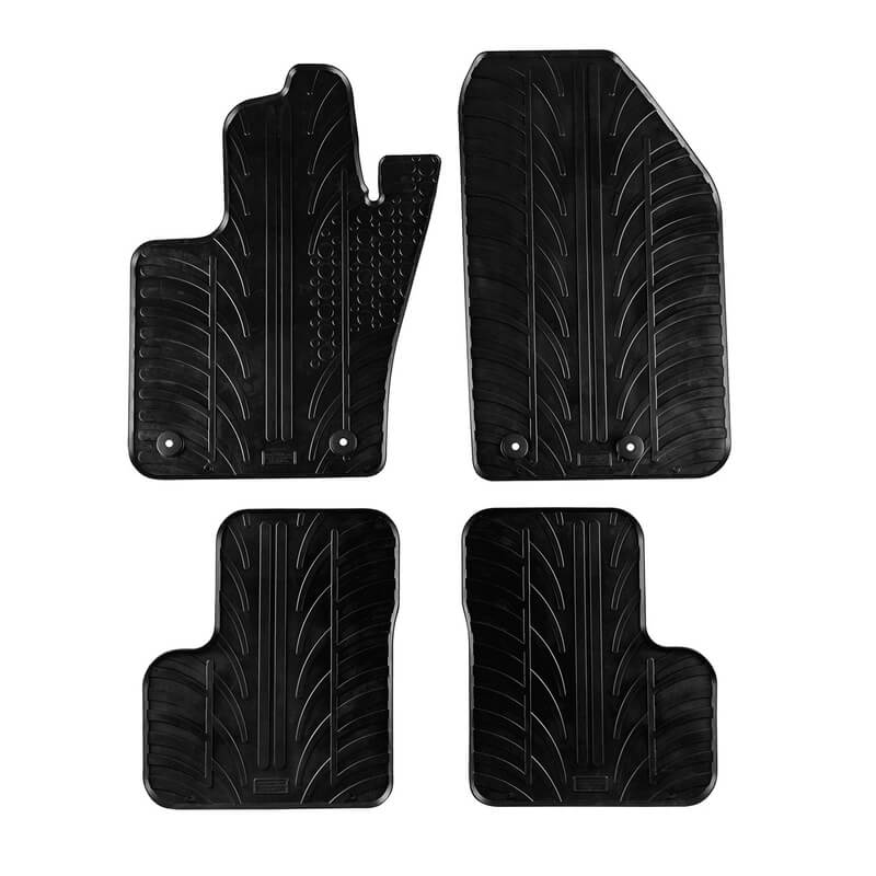 Βλησαρούλης Car Center - Πατάκια Αυτοκινήτου Gledring 0576 Fiat 500X 2015- Μαύρο 4 Τεμάχια