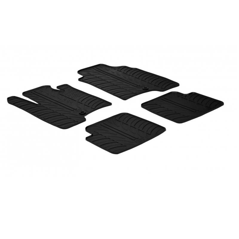 Βλησαρούλης Car Center - Πατάκια Αυτοκινήτου Gledring 0144 Fiat Panda 2012-2014 Μαύρο 4 Τεμάχια