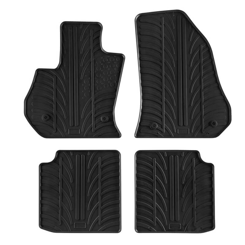 Βλησαρούλης Car Center - Πατάκια Αυτοκινήτου Gledring 0145 Fiat 500L 2012- Μαύρο 4 Τεμάχια