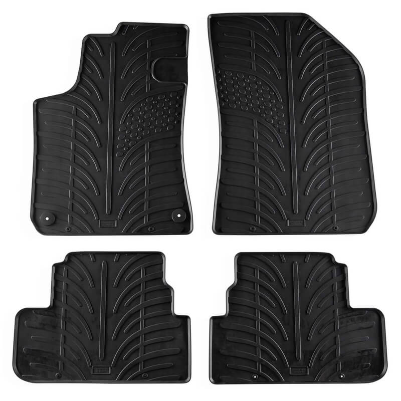 Βλησαρούλης Car Center - Πατάκια Αυτοκινήτου Gledring 0160 Peugeot 308 2013- Μαύρο 4 Τεμάχια